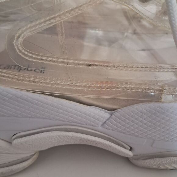 *Final Price* Jeffrey Campbell Sneakers Women's 6.5 Clear Transparent Futuristic - Picture 5 of 9